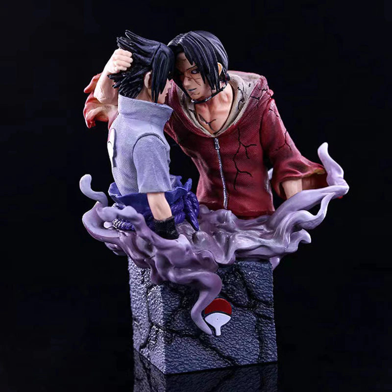 Busto Itachi y  Sasuke 17 cm