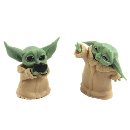 Pack 6 Mini Figuras Baby Yoda 5-6cm