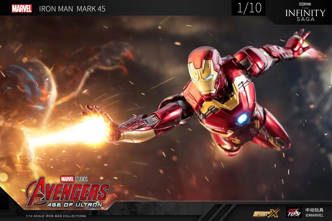 Figura Iron Man Mark 45 Escala 1/10