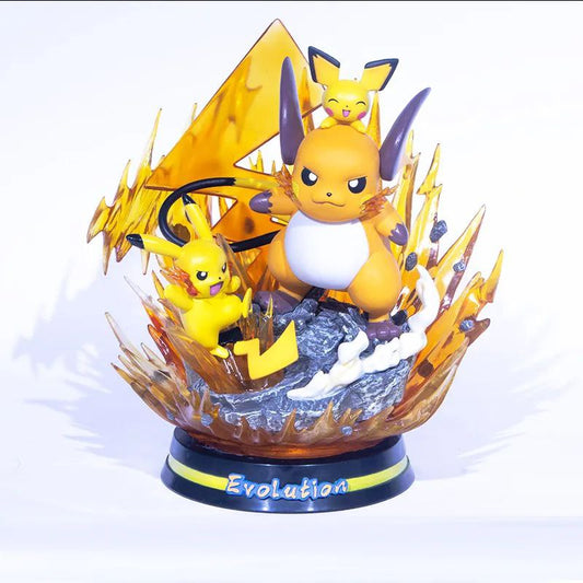 Figurines Pokémon Evolutions avec LED 26-30cm
