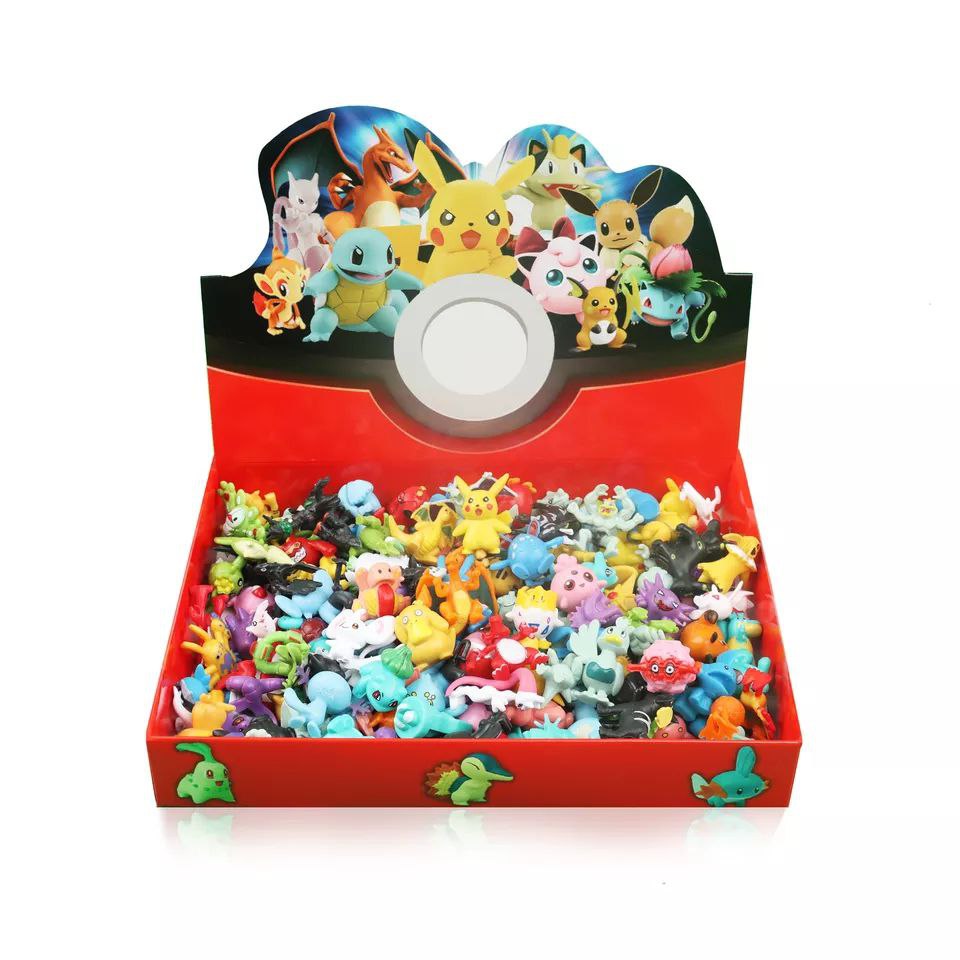 Caja Pokémon Box con 144 pcs de 2-3 cm