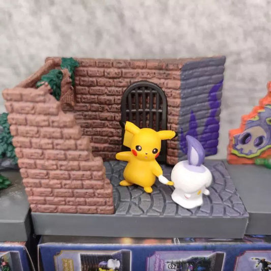 Caja Aleatoria de Figura Pokémon Paisaje Ciudad