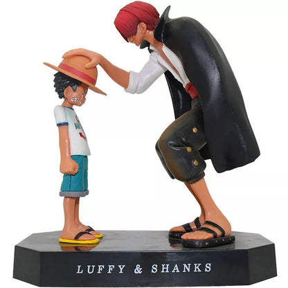 Figurine Luffy et Shanks 18cm