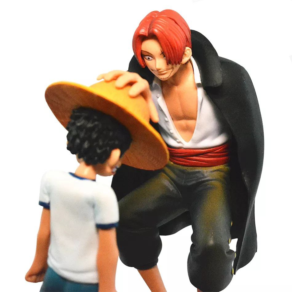 Figurine Luffy et Shanks 18cm